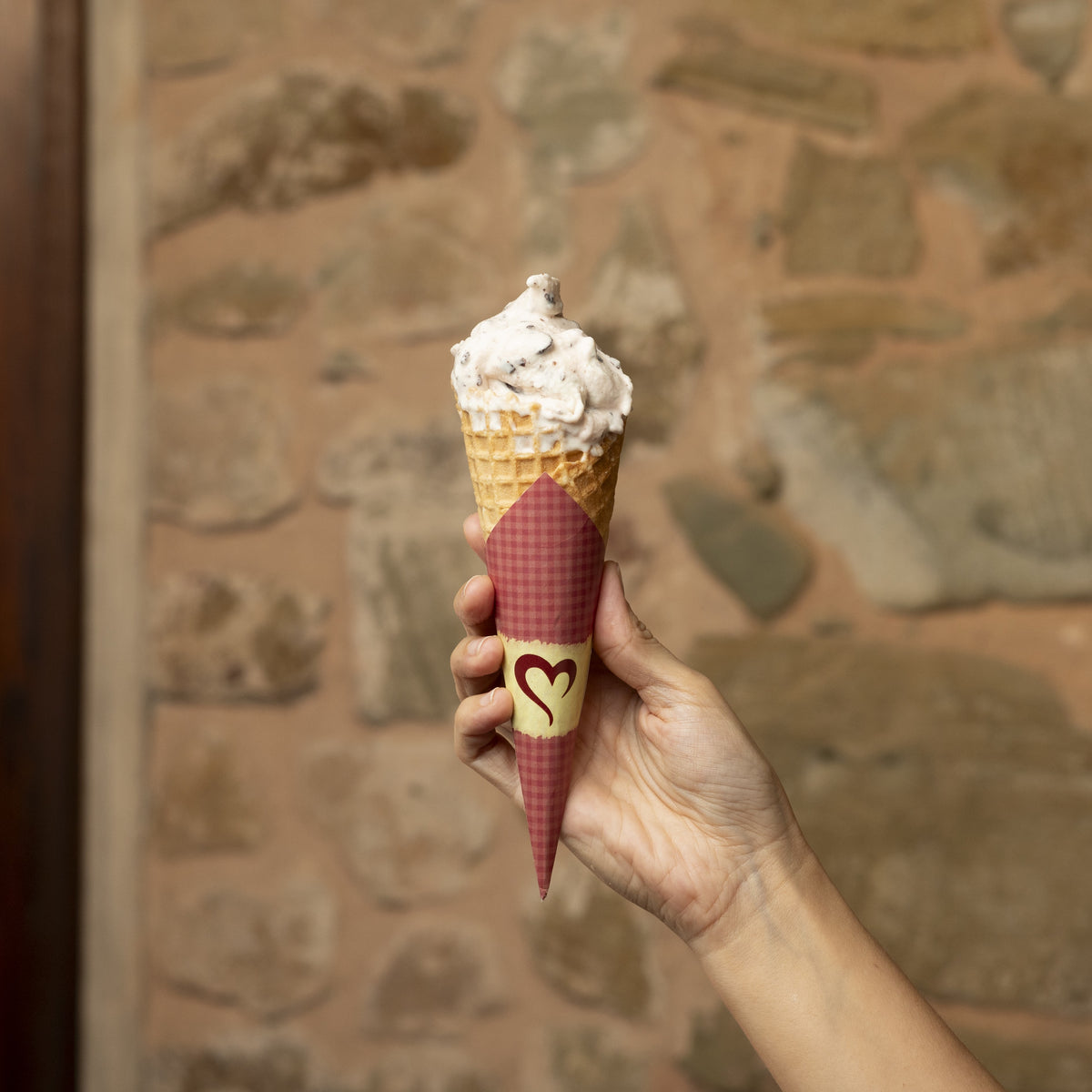 Gelato de Banana Split Artesanal