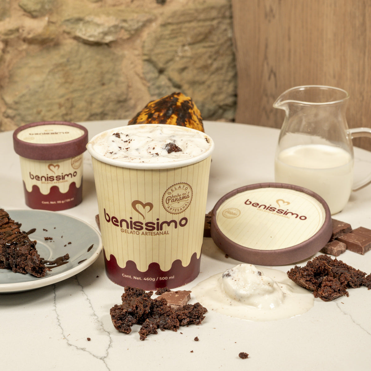 Gelato de Brownie Artesanal