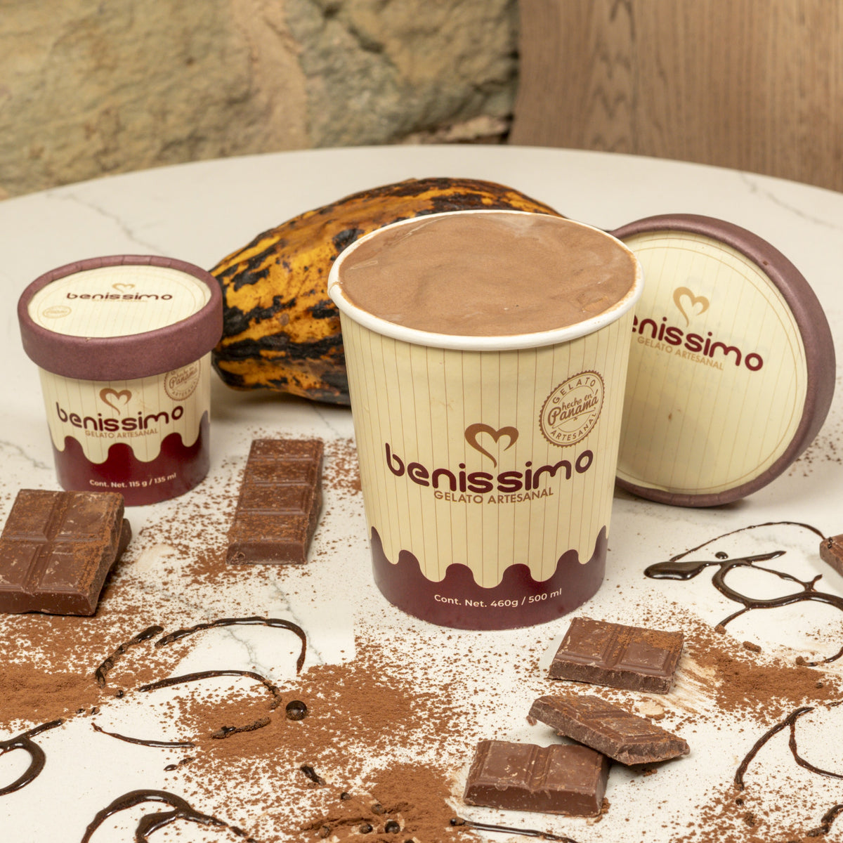 Gelato de Chocolate Artesanal