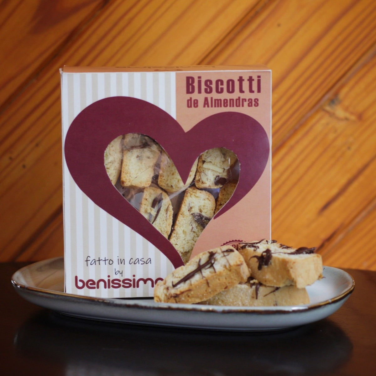 Biscotti de Almendras con Chocolate Fatto in Casa Pack | 115gr - Bulto x 10 Cajas